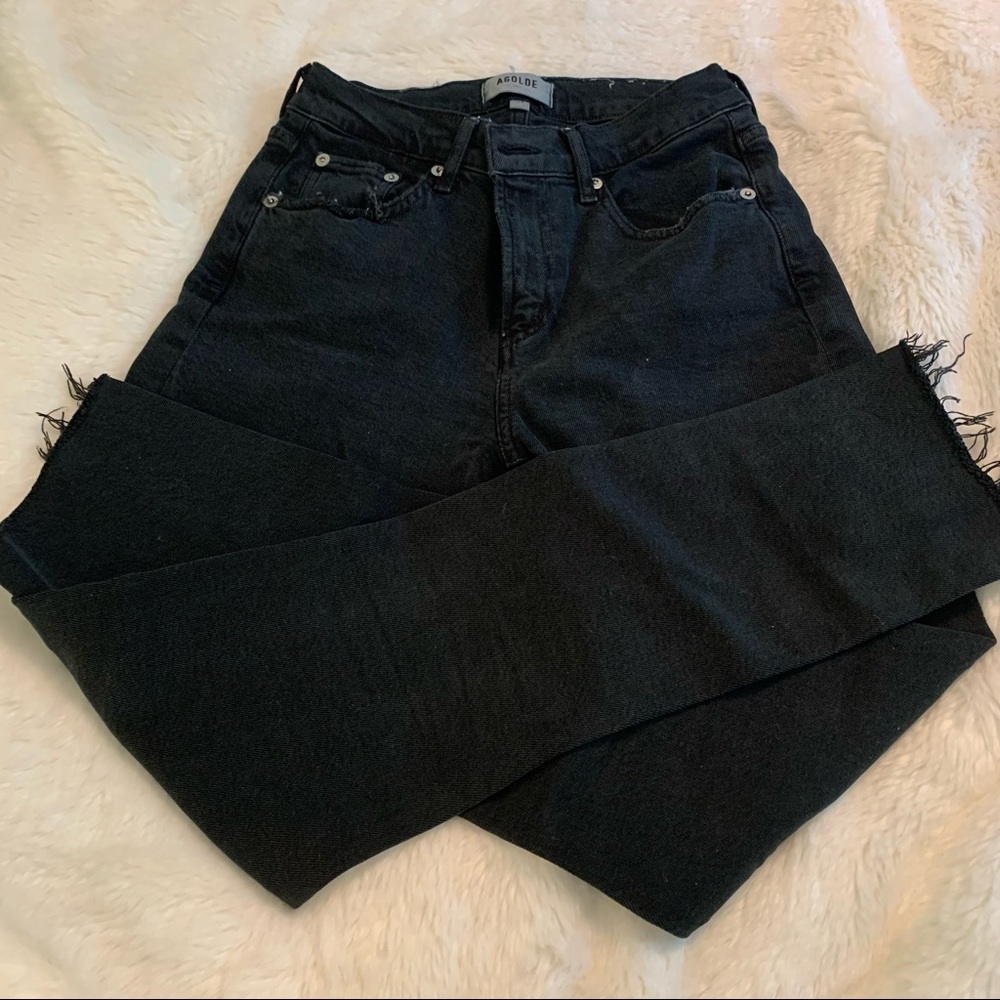 Agolde Black Straight leg jeans